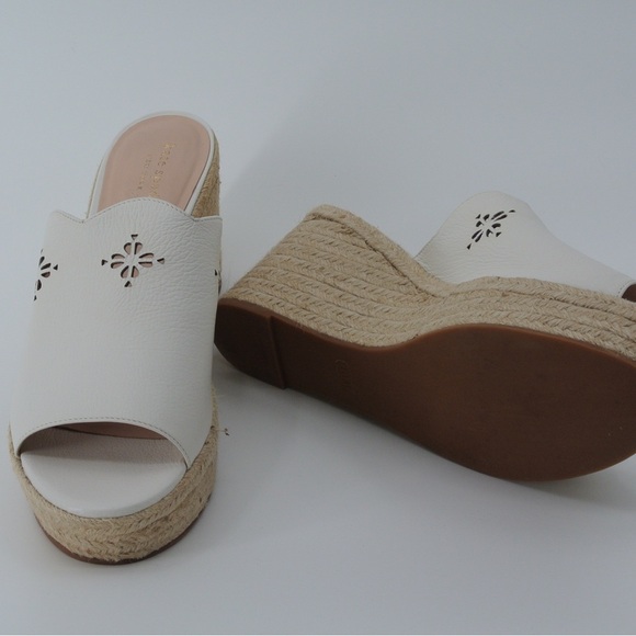 Kate Spade Cream Floral Wedge Mules - Picture 6 of 6